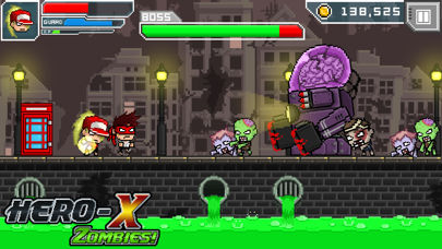 Capturas de tela do HERO-X: ZOMBIES!